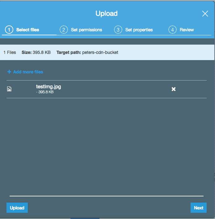 File upload dialog